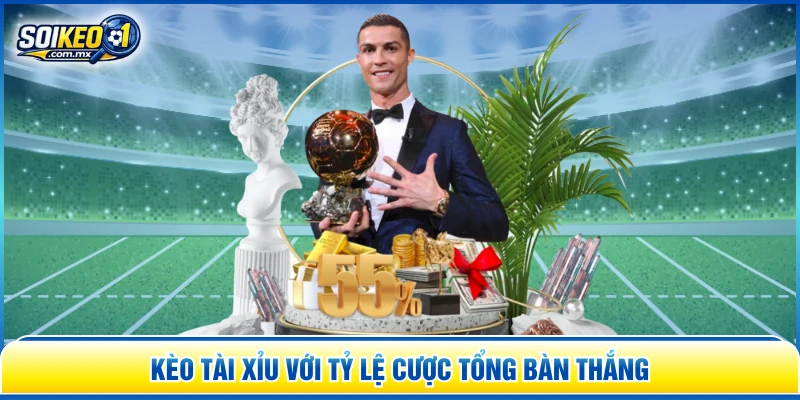 Kèo tài xỉu với tỷ lệ cược tổng bàn thắng 