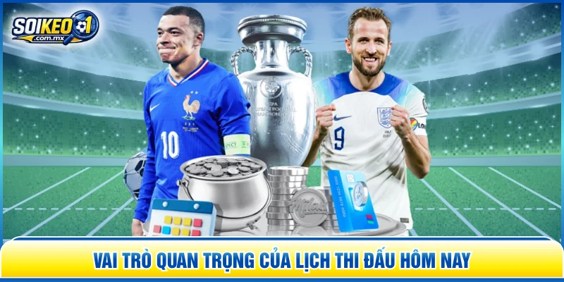Vai trò quan trọng của lịch thi đấu hôm nay